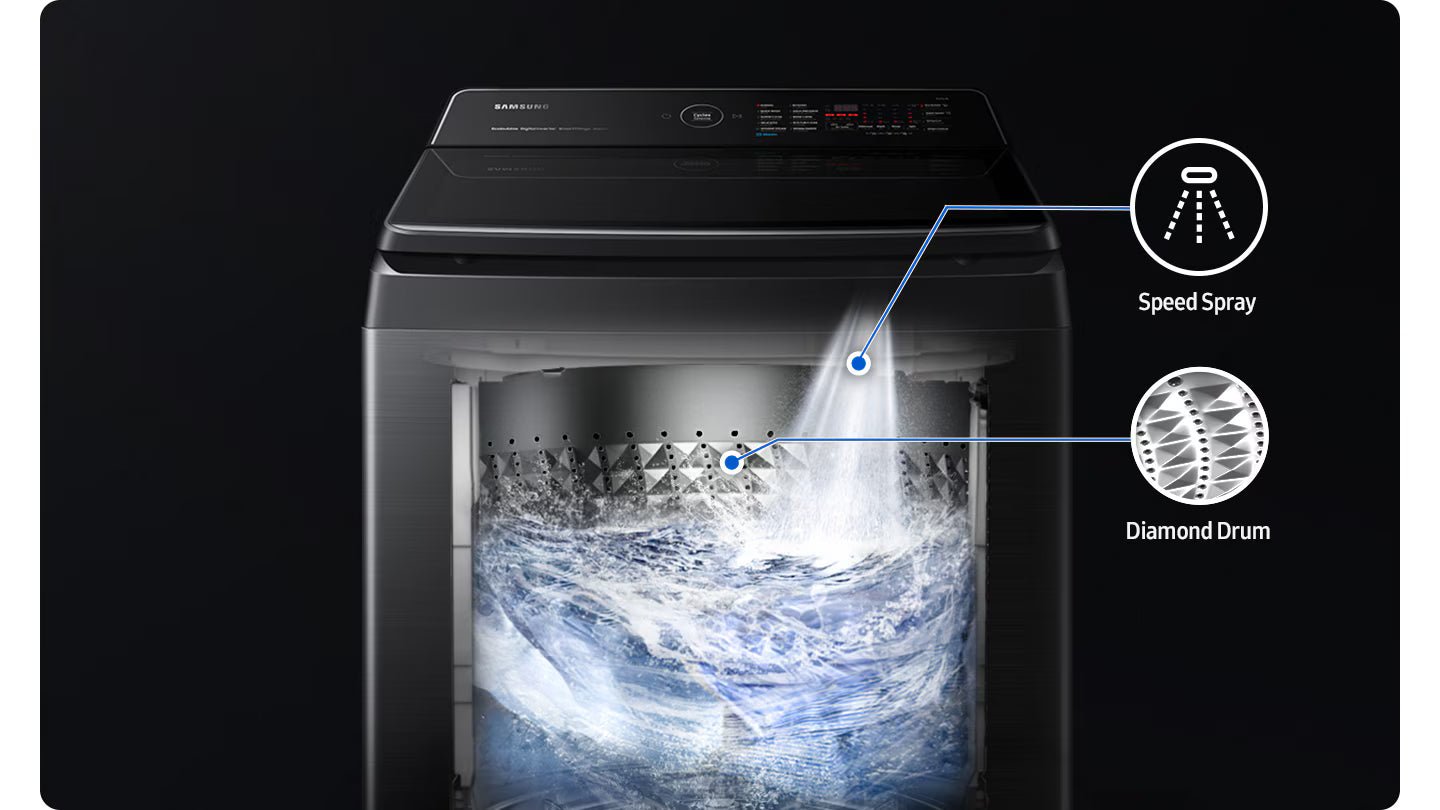 Samsung washing Mashine WA17CK6745BDRT 17KG