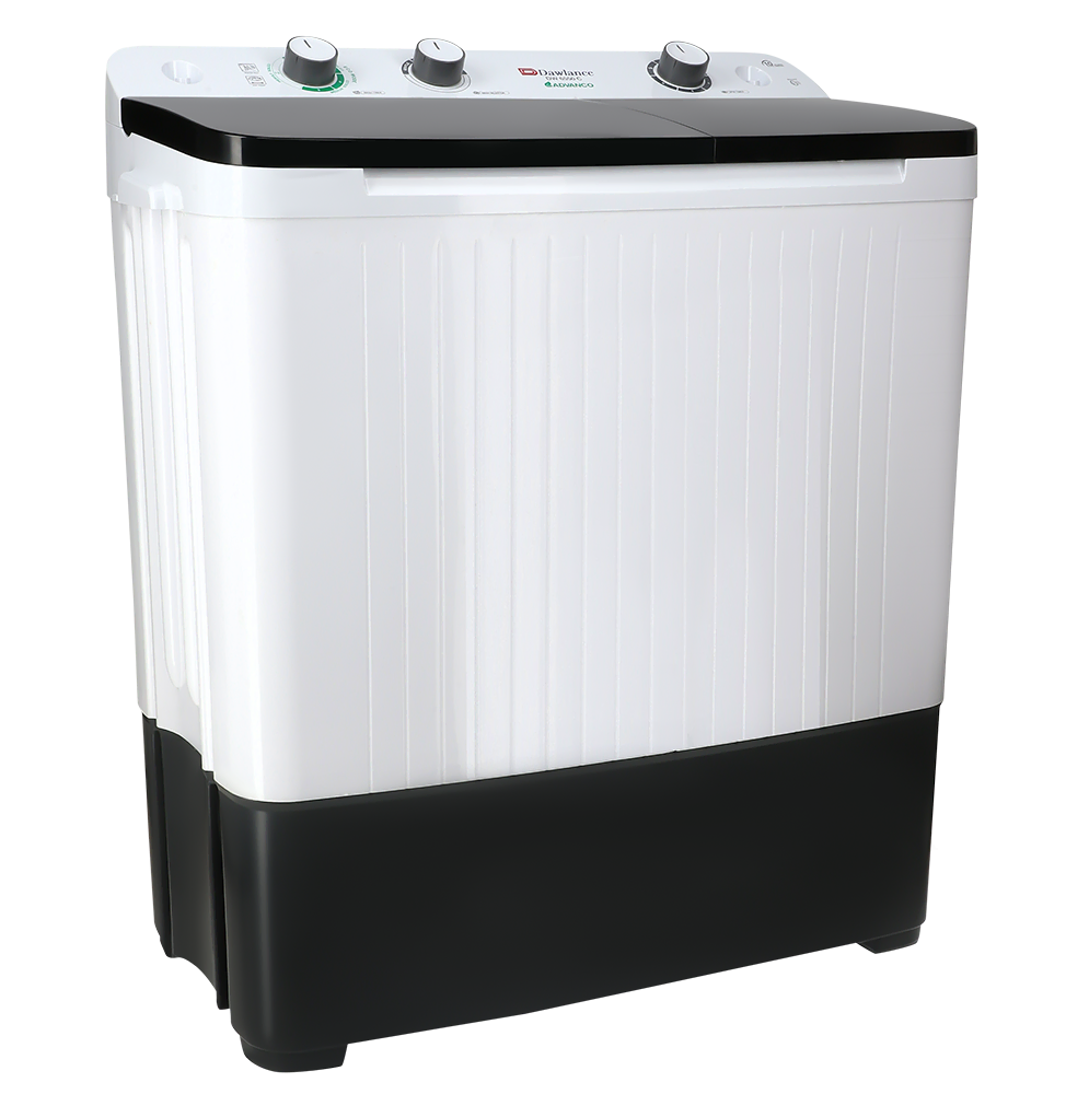 Dawlance DW 6550 GLASS LID (BLACK/GREY) Twin Tub Washing Machine