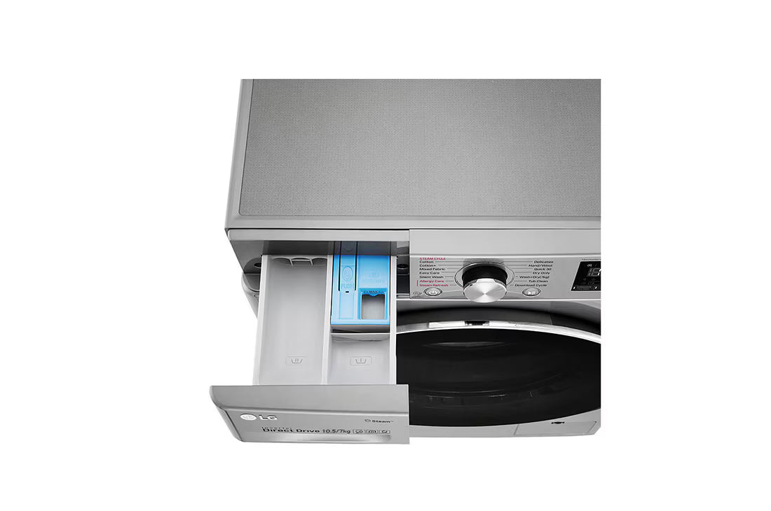 LG 10.5kg/7Kg | Front Load Washer/Dryer | AI DD™ | Steam™ | ThinQ™