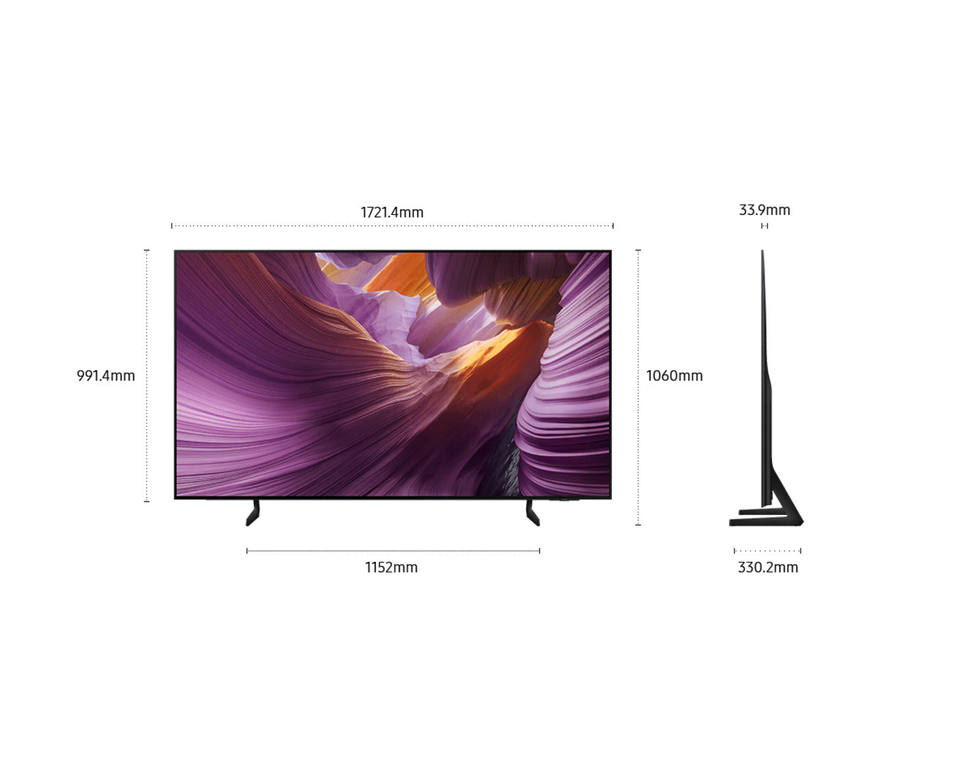 Sasmsung 77" OLED S85F 4K Samsung Vision AI Smart TV