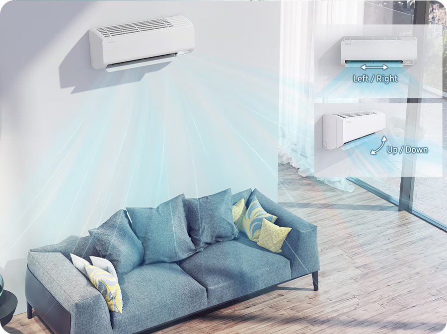 Samsung 1 Ton 12,000 BTU - Wall-mount AC with DIT, T3 Climate Class