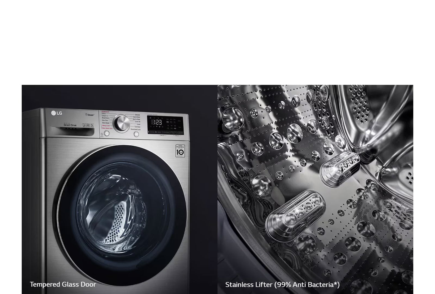 LG 10.5kg/7Kg | Front Load Washer/Dryer | AI DD™ | Steam™ | ThinQ™
