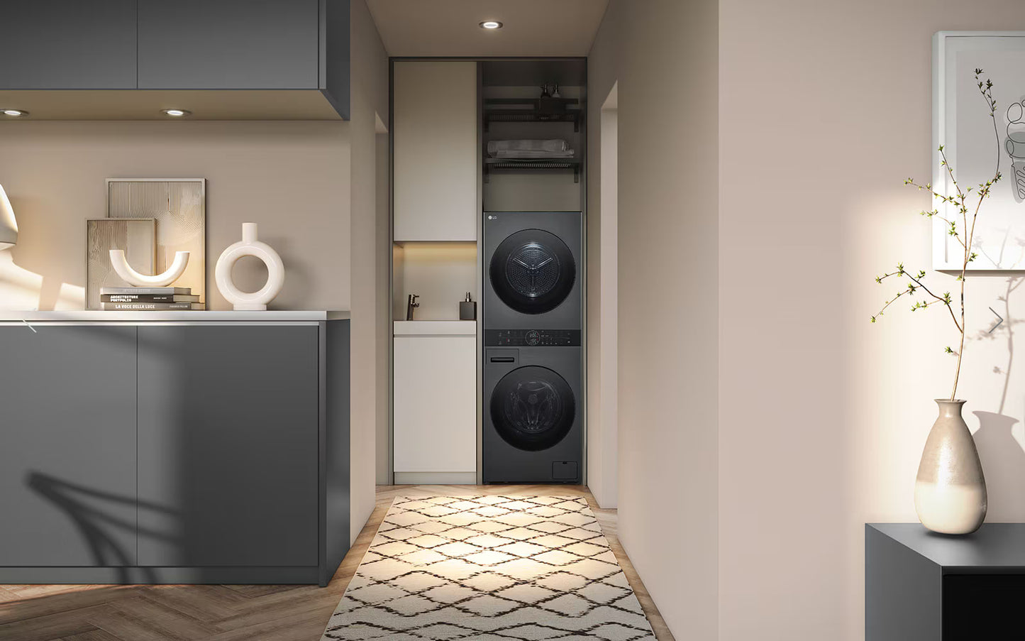 LG WashTower with 12kg Washer & Smart Pairing