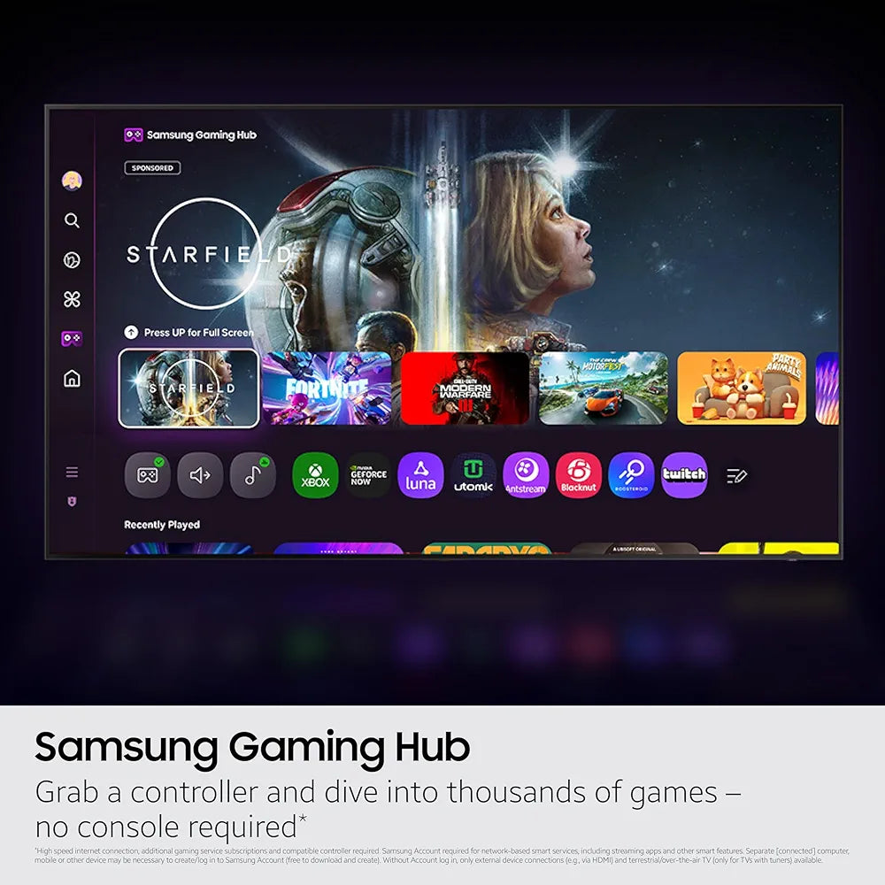 55" Crystal UHD U8000F 4K Smart TV (2025)