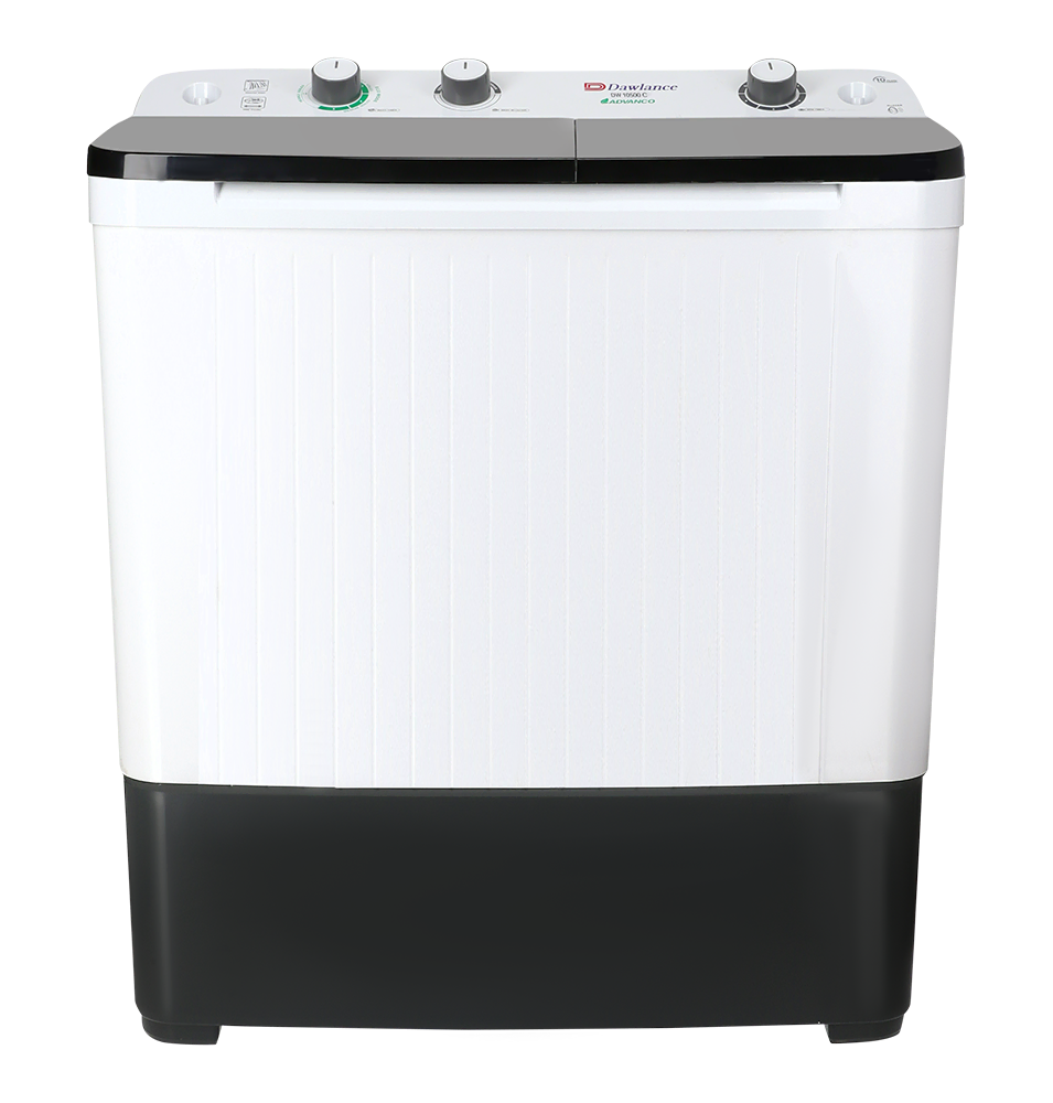 Dawlance DW-10500 TWIN TUB CLEAR LID (WHITE) Twin Tub Washing Machine