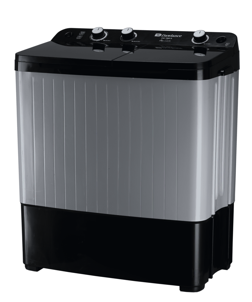Dawlance DW-7500 TWIN TUB GLASS LID BLACK/GREY Twin Tub Washing Machine